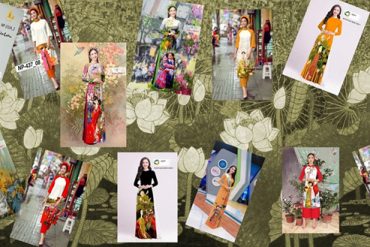 The artists began to deal with the copyright infringement of the painting on the ao dai